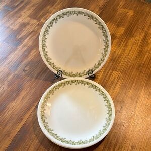 Vintage Corelle Spring Blossom “crazy daisy” Sandwich Plates (set of 4)